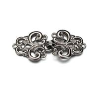 Shawl Cardigan Clips 3pcs Retro Shawl Brooch For Women Lapel Pins Flower Design Classical Sweater Knitwear Clip Girls Dresses Cardigan Collar for Women(2-Gun Black)