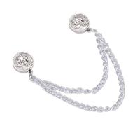 Shawl Cardigan Clips Multi Function Magnetic Clothing Clip With Chain Metal Button Scarf Trouser Legs Cuff Fixing Buckle(Style 9)