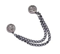 Shawl Cardigan Clips Multi Function Magnetic Clothing Clip With Chain Metal Button Scarf Trouser Legs Cuff Fixing Buckle(Style 10)