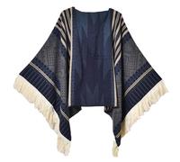 Shawl, Elegant Open Front Warm Poncho Shawl Knit Wrap for Women Soft Warm Stylish Oversized Scarf Wrap Tassels