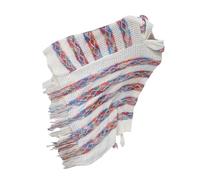 Shawl, Women's Hooded Knit Fringes Ponchos Capes Pullover Sweater Shawl Wrap Loose Cloak for Winter Fall Outerwear