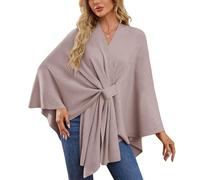 Shawl Wraps for Women Elegant Shawl Wraps Soft Open Front Poncho Sweater for Fall Winter Knitted Warm Cross Front Shawls Wrap Reversible Poncho Cape Blanket Daily Wear Wedding Evening Dress