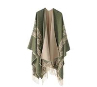 Shawl Wraps for Women, Soft Open Front Poncho Cape Cardigan, Oversized Scarf Sweater for Evening, Wedding, Party, Travel, Olive Green Khaki