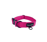 ShawnCo Basecamp Dog Collar- Premium, Adjustable, Heavy-Duty Nylon Tactical Dog Collar with Metal Buckle for Medium and Large Dogs (Orchid, M)