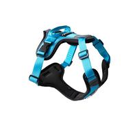 ShawnCo BASECAMP Dog Harness, No-Pull Pet Vest with 3 Leash Clips, Padded Reflective Lightweight Adjustable Dog Harness with Handle for Small Medium Large Dogs (Blue