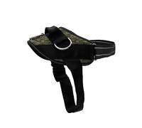 ShawnCo Essential Dog Harness, No-Pull Pet Vest (Military Camo,L) | 3 Leash Clips, Easy On, No-Choke, Reflective, Adjustable Fit, Padded Comfort, Control Handle, For Small, Medium & Large Dogs