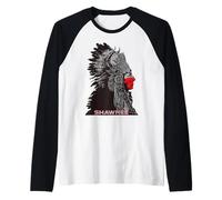 Shawnee American Indian Proud Chief Vintage Respect Raglan Baseball Tee