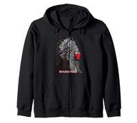 Shawnee American Indian Proud Chief Vintage Respect Zip Hoodie