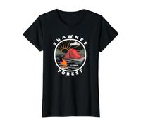 Shawnee National Forest Camping Value Graphic T-Shirt, Women, Black, S