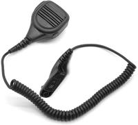 SHAWOROCE Waterproof Heavy Duty CB Microphone for Motorola Radio DP3400 DP3600 DP4400 DP4600 DP4800 MTP6650 Walkie Talkie Handheld Shoulder Lapel Mic, 3.5mm Headphone Port, Rotatable Back Clip