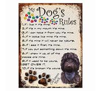 Shawprint Limited MY DOG'S BEDTIME PRAYER RETRO STYLE METAL TIN SIGN/PLAQUE (489DRM) COCKAPOO BLACK