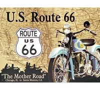 Shawprint Limited Route 66, Retro Metal Fridge Magnet, 100mm x 75mm, Novelty Gift