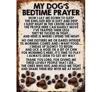 Shawprint MY DOG'S BEDTIME PRAYER RETRO STYLE METAL TIN SIGN/PLAQUE ANY DOG NO BREED 10" x 8
