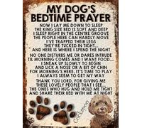shawprint MY DOG'S BEDTIME PRAYER RETRO STYLE METAL TIN SIGN/PLAQUE (COCKAPOO) (10" x 8")