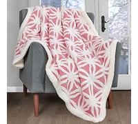 Shaws Direct Orbit Throws | Two Sizes, Extra Plush | Tufted Sherpa (150cm x 200cm, Coral)