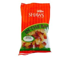 Shaws In The Bag Kola Bottles 170g Bag PACK OF 5 BAGS