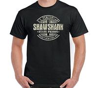 Shawshank Redemption Men T Shirt Mens Retro Movie 90S Film Stephen King Prison Top Black