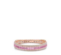 SHAY 18K rose gold scales diamond and sapphire bracelet - Pink One Size