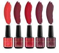 SHAYENNE UV Gel Nail Polish Set Crimson Affair - 5 Colours - 5 x 15 ml - Long Lasting & High Gloss - For UV/LED Lamp - Manicure & Pedicure - Professional Quality - Made in Germany
