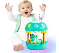 Shayson Baby Musical Toys 12 to 18 Months, Dinosaur Eggs Projector Light Up Toys with Music for 1 2 3 Year Old Boys Girls, 12-18 Months Crawling Learning Tummy Time 1st Birthday(Green)