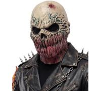 shayulajiao Mouthless Monster Mask for Adults, Realistic Horror Skull Latex Full Head Mask for Halloween Fancy Dress, Creepy Cosplay Mask for Haunted House and Theatrical Parties