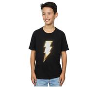 Shazam Bolt Logo T-Shirt DC Comics Black 3-4 Years