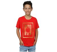 Shazam Gold Text T-Shirt DC Comics Red 9 Years