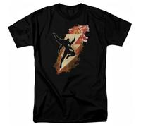 Shazam Tiger Bolt T Shirt Licensed Comic Book Captain Marvel Tee Black Black 3XL