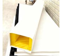 ShAzanz 7 Feet Tall Square Pole Pad, Wrap Around & Post Padding, 2" Thick Heavy Duty Safety Pads, Fits 2.5"- 6.5" Diameter Basketball, Basement, Playground, Garage etc(White,4"x4" (10x10cm))