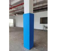 ShAzanz Basketball Pole Pad, 6FT Tall and 1.6 inch Thick Heavy Duty Wrap Around Padding, Fits & 2X2-10X10 Square, All-weather Waterproof Protective for Basement Garage(Blue-High 6ft,7x7 Inch)