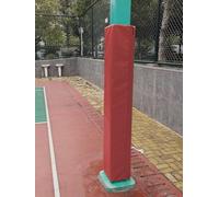 ShAzanz Basketball Pole Pad Column Cushion Wrap for Kids Anti-collision, 1.8m Tall Heavy Duty Pole Wrap Around for Player Protection/Gymnasium(Red,101x101MM)
