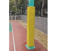 ShAzanz Basketball Pole Pad Column Cushion Wrap for Kids Anti-collision, 1.8m Tall Heavy Duty Pole Wrap Around for Player Protection/Gymnasium(Yellow,101x101MM)