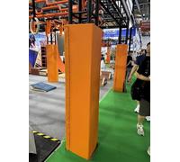 ShAzanz Basketball Pole Pad Custom Basketball Pole Pads, Square Column Safety Pads for Backyard/Garden/Basketball Court(Orange-High 6ft,2.5x2.5 Inch)