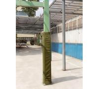 ShAzanz Basketball Pole Pad Green Outdoor Square Pole Padding 48 60 72 Inch Tall, Impact Protection Pads Fits 5x5 6x6 7x7 8x8 Inch Posts(High 36in,9.5x9.5 Inch)