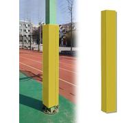 ShAzanz Wrap Around Basketball Pole Pad Football/Basketball Pole Safety Paddings, 150cm Tall Outside Support Pole Wrap Padding, Collision Barrier for Basement Garage Court(Yellow,101x101MM)