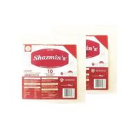 Shazmin's puff pastry squares with 5"x5", 10 Pieces puff pastry, Frozen uncooked pastry, Easy to cook and wrap, Square pastry sheet, Multiple Packs 585gram (PACK OF 2)