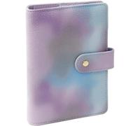 SHBHWS A5/A6 Budget Binder Planner Notebook Cover PU Loose-leaf Handbook 6 Holes Binder Diary Agenda Paper Cover(Color Purple,A5)