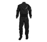 SHBHWS Kayak Dry Suit for Men 3-layer Waterproof Fabric Drysuit With Latex on Neck and Wrist White Water River for Dinghy, Sailing, Kayaking(Black,XXXL)
