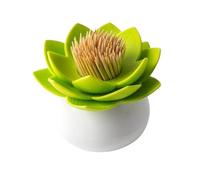 SHBHWS Lotus Cotton Swab Box Bud Holder Base Room Decorate / Toothpicks Toothpick Case for Kitchen Restaurant(Black)