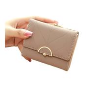 SHBHWS Wallets Fashion Women Wallets Multi-Function Small Wallet Purse Short Design Three Fold Coin Purse(Brown)