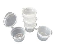 SHC Web 100 x Mini 10ml Hinged Lid Pots - Holds 2 Teaspoons Full - Art/Craft Storage
