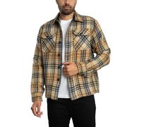 Shcarl4 Check Overshirt Honey L