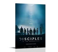 SHCOND Disciples in The Moonlight Poster Decoration Vibrant High-end Wall Posters Retro Room Decorations Classic Art Posters Suitable For Teenagers Living Rooms BedroomsFrame-style16x24inch(40x60cm)