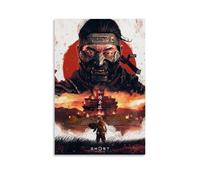 SHCOND Ghost of Tsushima Poster Decoration Vibrant High-end Wall Posters Retro Room Decorations Classic Art Posters Suitable For Teenagers Living Rooms BedroomsUnframe-style12x18inch(30x45cm)