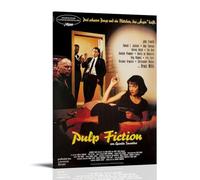 SHCOND Pulp Fiction Poster Decoration Vibrant High-end Wall Posters Retro Room Decorations Classic Art Posters Suitable For Teenagers Living Rooms BedroomsFrame-style20x30inch(50x75cm)
