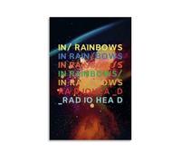 SHCOND Radiohead In Rainbows Poster Decoration Vibrant High-end Wall Posters Retro Room Decorations Classic Art Posters Suitable For Teenagers Living Rooms BedroomsUnframe-style12x18inch(30x45cm)