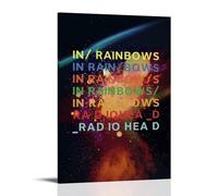 SHCOND Radiohead In Rainbows Poster Decoration Vibrant High-end Wall Posters Retro Room Decorations Classic Art Posters Suitable For Teenagers Living Rooms BedroomsFrame-style08x12inch(20x30cm)