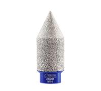 SHDIATOOL Diamond Chamfer Bits Finger Milling Bits 0-25MM for Bevelling Enlarging Grinding Shaping Edging Porcelain Tile Marble Ceramic Granite