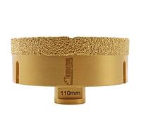 SHDIATOOL Diamond Core Drill Bit,Hole Saw Diameter 110mm M14 Thread Vacuum Brazed for Ceramic Porcelain Tile Concrete Granite Marble Masonry Brick