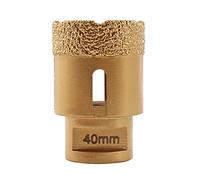 SHDIATOOL Diamond Core Drill Bit,Hole Saw Diameter 40mm M14 Thread Vacuum Brazed for Ceramic Porcelain Tile Granite Marble Masonry Brick